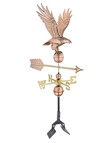 Good Directions 1970P Freedom Eagle Copper Weathervane Includes 401AL Roof Mount