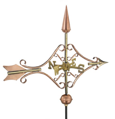 Good Directions 8842PG Victorian Arrow Garden Weathervane Polished Copper with Garden Pole