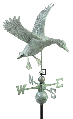 Good Directions 9605v1 Landing Duck Weathervane Blue Verde Copper