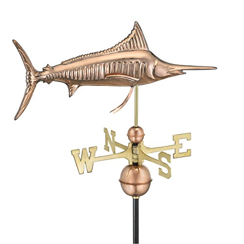 Good Directions 969P Marlin Weathervane Polished Copper