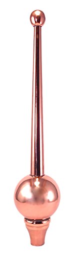 Dalvento Large Bostonian Finial- Copper Polished