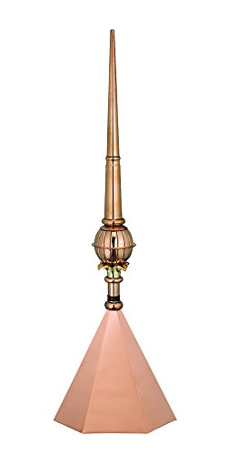 Good Directions 753-s30 Single Ball Smithsonian With Hexagon Finial Cap, 24", Polished Copper