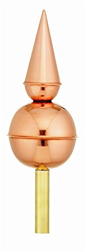 13 Handcrafted Avalon Pure Polished Copper Cupola Finial