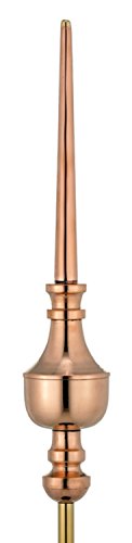 27 Handcrafted Zephyrus Pure Polished Copper Cupola Finial