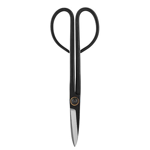 Zyyini 205mm Long Handle Bonsai Scissors Stainless Shears Scissors Shears Burgundy Leaves Tree Cutter Garden Tool Equipment