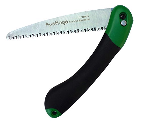 Folding Saw Avahoga C182-3 Multi-purpose Lightweight 7-inch Blade The Ideal Handy Saw For Tree Pruningamp Camping