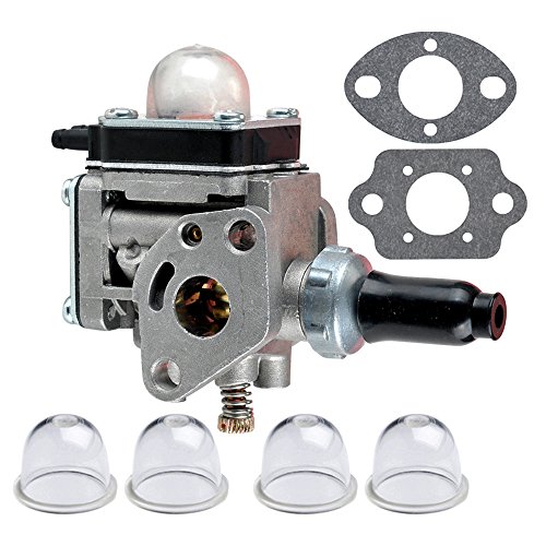 HIPA Carburetor with Primer Bulb Gasket for Kawasaki TH43 TH48 String Trimmer Brushcutter Weed Eater