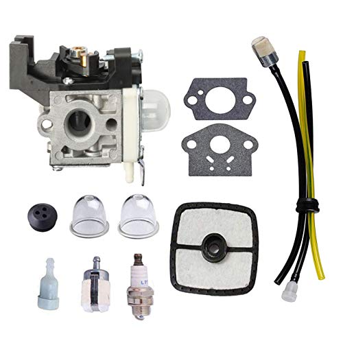 Podoy SRM225 Carburetor for Echo Trimmer Parts ZAMA RB-K93 Carb Fuel Line Kit Primer Bulb for GT225 GT225i GT225L PAS225 PE225 PPF225 SHC225 SRM225U A021001690 A021001691