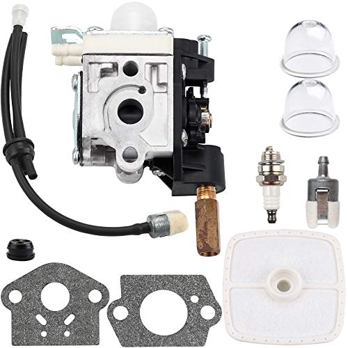 Kizut SRM210 Carburetor for Echo GT200 GT200i SRM210 SRM211 PE200 HC150 SRM210i Trimmer Weed Eater ZAMA RB-K75 Carb Air Filter Fuel Line Kit Tune Up Primer Bulb Grommet