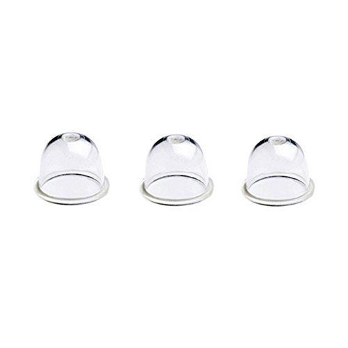 Yingshop Pack of 3 Primer Bulb Compatible for Chainsaw Trimmers Brushcutter Blower Homelite Echo Stihl Ryobi Poulan McCulloch Zama C1Q C1U C1M Series Carburetor 0057004 0058001 12538108660