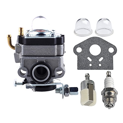 HIPA 12300040630 Carburetor with Primer Bulb Fuel Filter Spark Plug for ECHO PE2201 PE2201A SRM2000 SRM2200 SRM2201 GT22000 String Trimmer Brushcutter