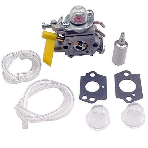 KIPA Carburetor kit for 25cc 26cc 30cc Homelite Ryobi Craftsman Poulan Brushcutter Blower String Trimmer  308054013 308054012 308054004 308054008 Replace ZAMA C1U-H60 Carb