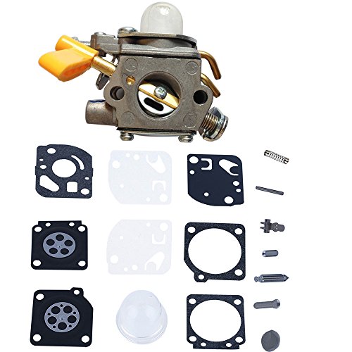 Savior Carburetor  Repair Carb Kit  Primer Bulb for 30cc 26cc Homelite Ryobi String Trimmer Blowers ZAMA C1U-H60 Carb 308054003 985624001 3074504