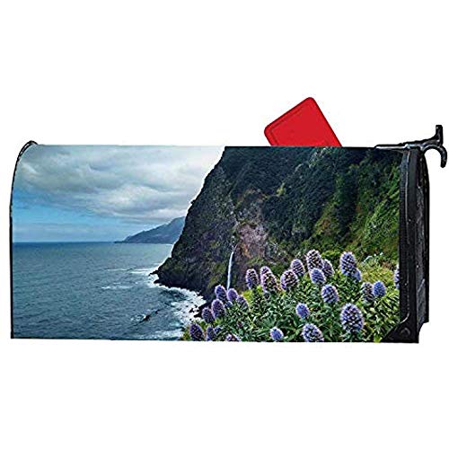 Diuangfoong Lighthouse and House Magnetic Mailwrap Mailbox Makeover Cover Vinyl Size 65 X 19 Inch