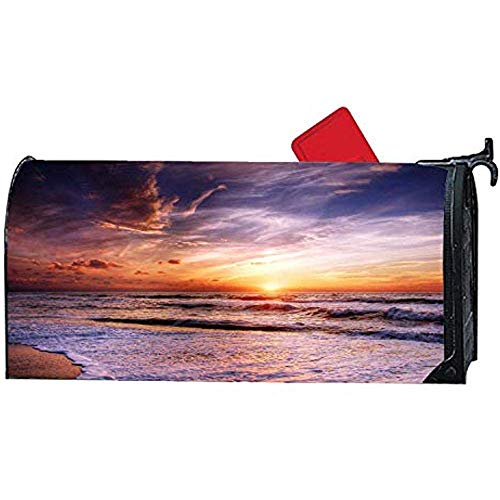 Diuangfoong Lighthouse and House Magnetic Mailwrap Mailbox Makeover Cover Vinyl Size 65 X 19 Inch