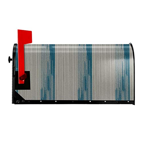 SANCR Dark Stripes Magnetic Mailbox CoverDouble-Sided PrintingVinylSize 18 X 21Size 255 X 21