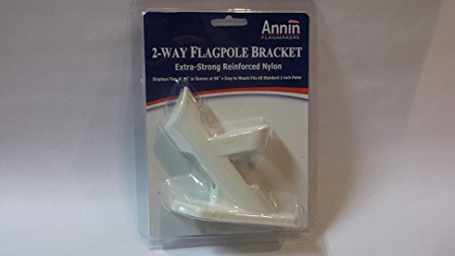 2-way Flagpole Bracket Displays At 45 or 90 Degree Angle Easy to Mount Fits 1 Poles