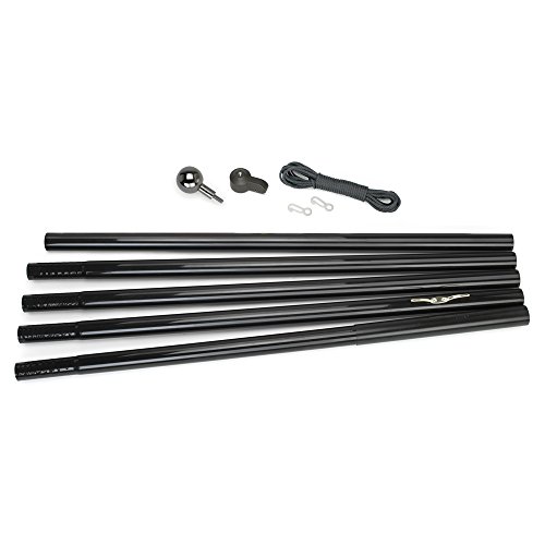 Valley Forge Residential Flagpole Kit Black