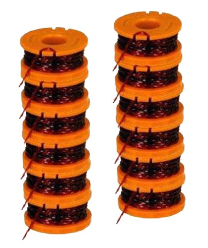 Worx Wa0010 Replacement 10-foot Grass Trimmeredger Spool Line 12-pack For Wg150 Wg151 Wg152 Wg155 Wg165