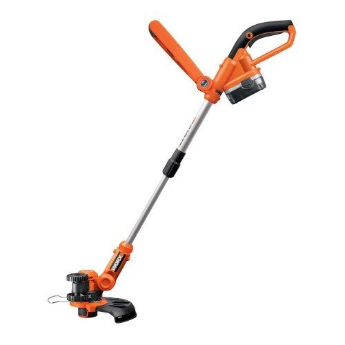 Worx Wg154 20-volt Li-ion Cordless Grass Trimmeredger Fixed Shaft 10-inch Battery And Charger Included