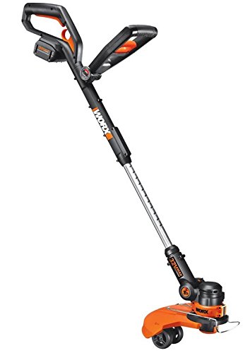 Worx Wg175 32-volt Lithium Max Cordless Grass Trimmer And Edger With Wheel Set Battery And Charger Included