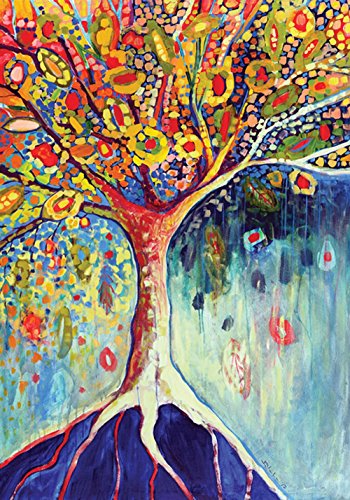 Toland - Tree Of Life - Decorative Colorful Multicolor Earth Root Usa-produced House Flag