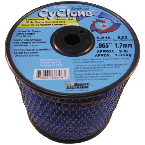 Cyclone .065-inch 3-pound Spool Commercial Grade 6-blade Grass Trimmer Line, Blue Cy065s3-2