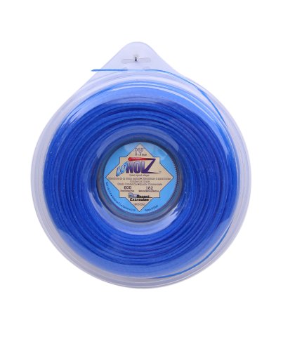 Lonoiz .065-inch-by-600-foot Spool Commercial Grade Spiral Twist Quiet 1-pound Grass Trimmer Line, Blue Ln065dlg-12