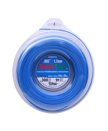 Supertrim .065-inch-by-300-foot Spool Home Owner Grade Round 1/2-pound Grass Trimmer Line, Blue Su065d1/2-12