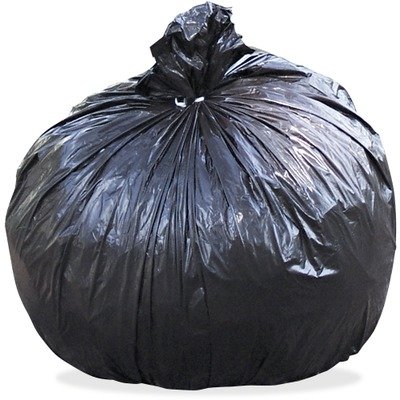 100 Recycled Plastic Garbage Bags 33gal 13mil 33 x 40 BrownBlack 100CT