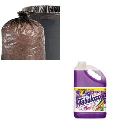 KITCPM04307EASTOT5051B15 - Value Kit - Stout 100 Recycled Plastic Garbage Bags STOT5051B15 and Fabuloso All-Purpose Cleaner CPM04307EA