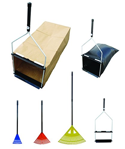 easy Leaf Scooper - Paper Yard Waste Bagamp Plastic Trash Bag Holder --- Value Set a - 1 Bag Dustpan  3 Leaf