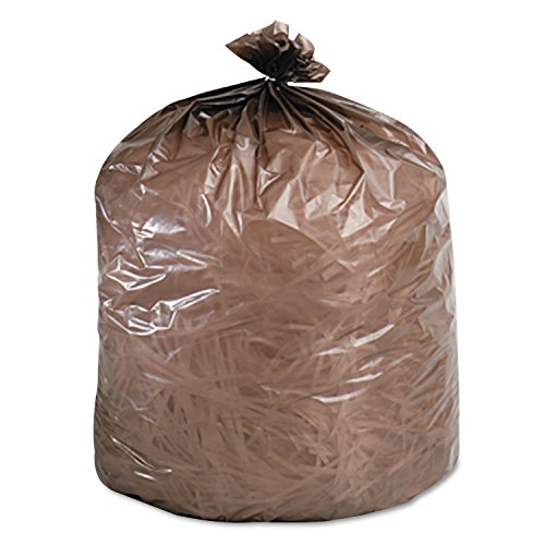 Eco-Degradable Plastic Trash Bag 20-30gal 8mil 30 x 36 Brown 60Box