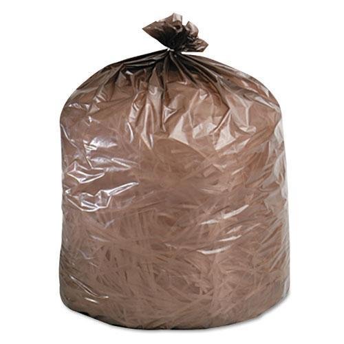 STOR-A-FILE INC G3036B80 Eco-Degradable Plastic Trash Bag 20-30gal 8mil 30 x 36 Brown 60Box