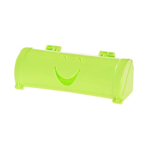 Kukakoo Smile Disposable Refuse Bag Storage Box Holder Receiving Case Arranging Supplies - GreenDecorative Storage Boxesfor Bedroom Closet Living Room