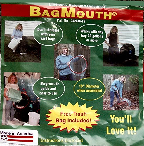 Bagmouth Keeps Large Yardamp Trash Bags Open 2 Pack Free Trash Bag 18 When Assembled Model  Homeamp Outdoor