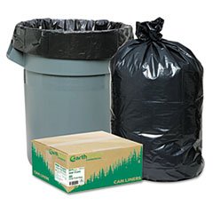 Recycled Large Trash And Yard Bags 33gal 9mil 325 X 40 Black 80carton