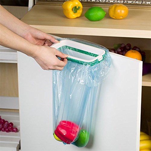 Kitchen Hanging Trash Rubbish Bags Holder Garbage Racks Cupboard Hanger Mc