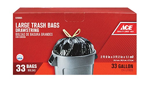 33 Gal. Trash Bags Drawstring 33 Pk