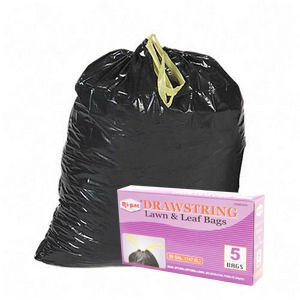 35pcs 39 Gallon Drawstring Large Lawn & Leaf Trash Bags