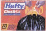 Hefty Trash Bags Large 33 Gal Cinch Sak Drawstring Extra Strong 13 Bags