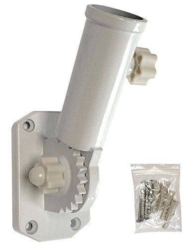 Adjustable Flagpole BRACKET Metal Mount Holder Fits 1 inch pole diameter