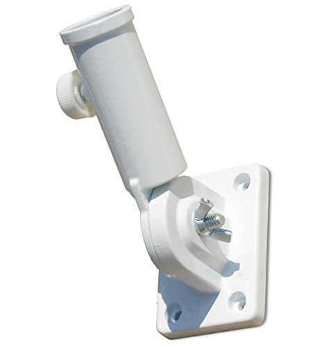 Chesapeake Bay Ltd Heavy Duty Adjustable Flagpole Bracket White Nylon