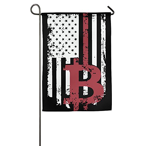 LLiYing-D US Flag Bitcoin Logo Custom Decorative Flag