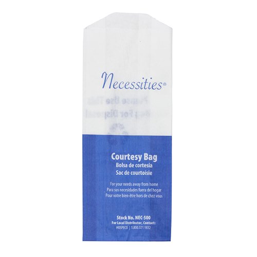Necessities Feminine Hygiene Courtesy Disposal Bag Case of 500 Hospeco NEC-500