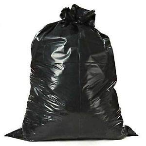 MightyPlastic Contractor Trash Bag  45 Gallon  Extra Thick 32 mil  Black Large Heavy Duty  Anti Puncture Garbage Bags 39 x 46 - 48 Count