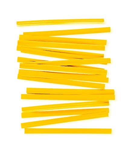 APQ Pack of 2000 Paper Twist Ties 4 Long and 316 Wide Yellow Twist Ties for Plastic Trash Bread Bags Paper Coated Ties Bendable Multi-Function Strong Wire Ties for Tying Gift Bags Wholesale