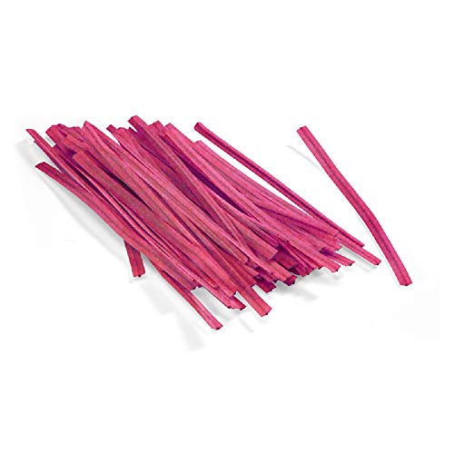 APQ Pack of 2000 Plastic Twist Ties 4 Multipurpose Red-Colored Twist Ties 4 for Various Plastic Trash Bread Bags Plastic Coated Metal Ties Bendable Versatile Strong Wire Ties for Tying Gift Bags