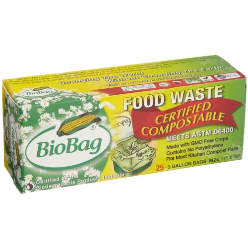 Bio-bag Food Waste Compostable 3 Gallon Bags - 4 Pack