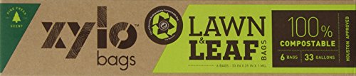 Xylobags City Of Houston Approved Compostable Lawn And Leaf Bags 33 Gallon Brown Fresh Pine 6 Count